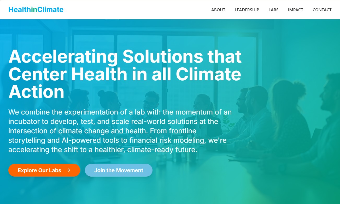 Health in Climate Hackathon NYC